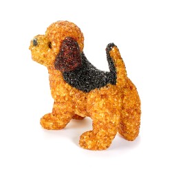 Собака &quot;Бигль&quot; из Янтаря и полистоуна