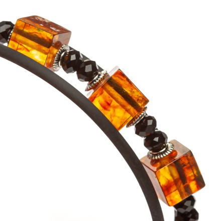 Браслет &quot;Барселона&quot; из Янтаря на струне купить