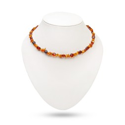 Бусы &quot;Галька/Сливка&quot; из Янтаря