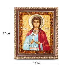 Икона &quot;св.Любовь&quot; с Янтарем