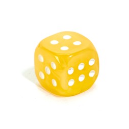 Кубик игральный из искусственного Янтаря